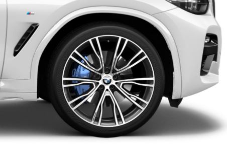  21 inch lichtmetalen wielen BMW Individual V-spaak (styling 726 I) in bi-colour Orbit Grau